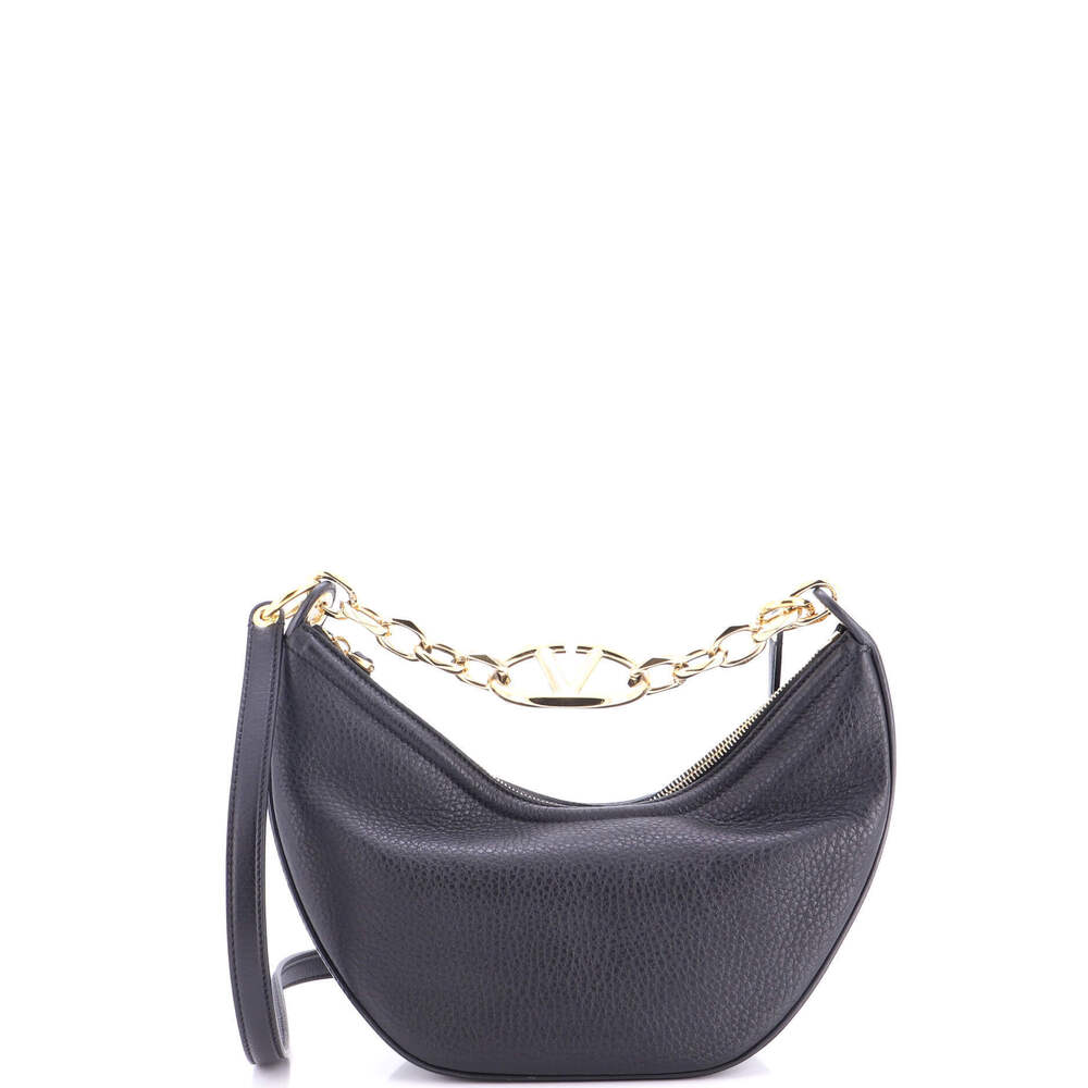 Valentino Garavani Small Vlogo Moon Hobo